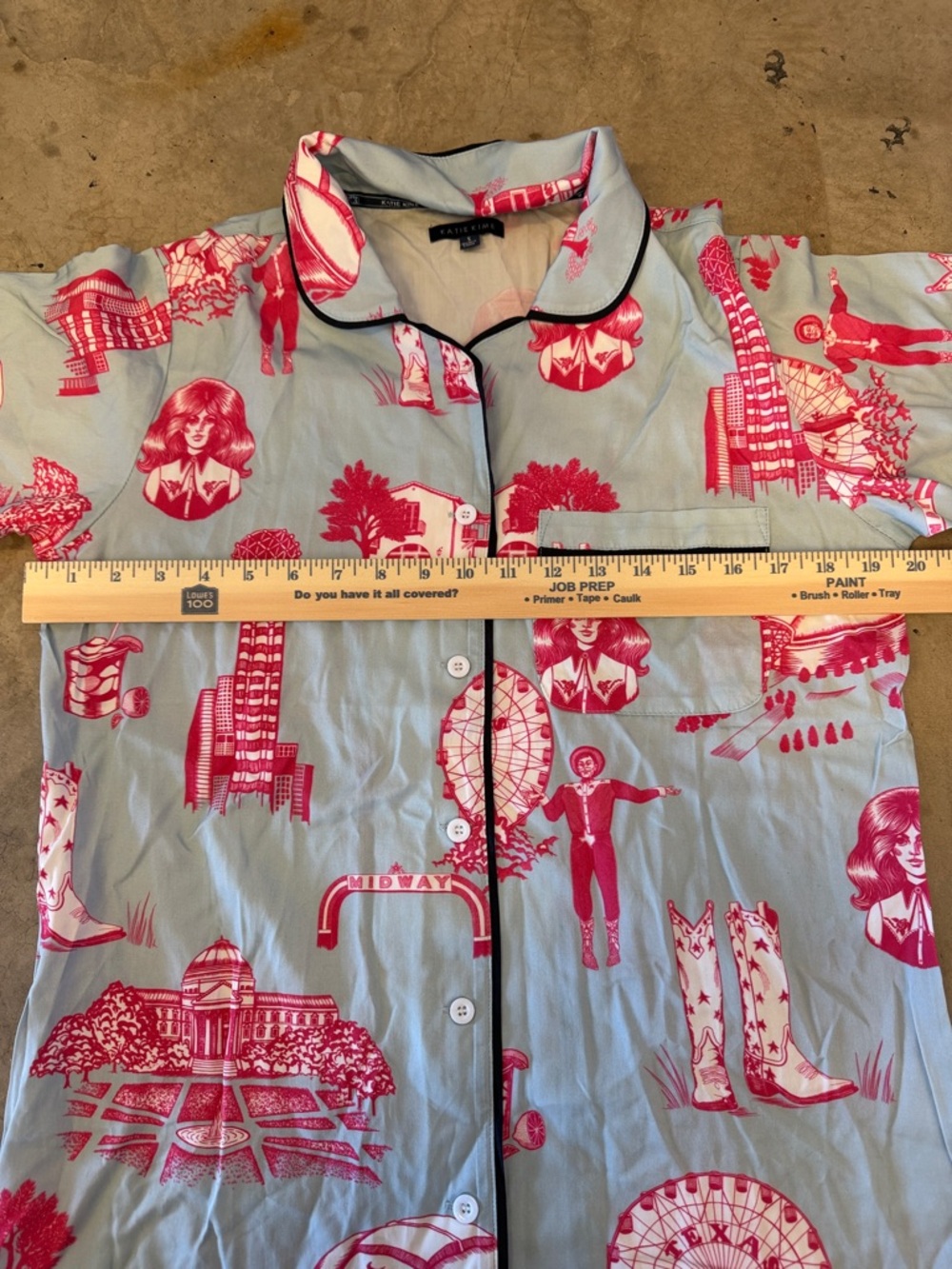Katie Kime DALLAS TOILE PAJAMA PANTS SET - Picture 8 of 9